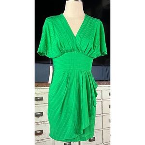 Anthropologie Green Mini Dress 0P